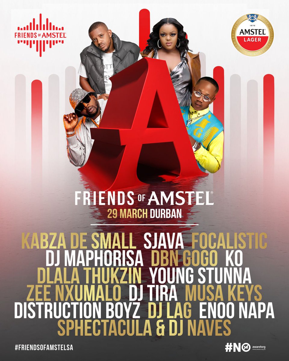 Amstel has done it again my Durban people we are up and rocking literally how many of yourl am I seeing in Durban on the  #FriendsOfAmstelSA