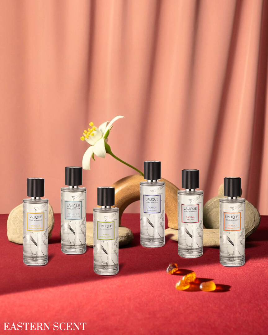 Allow your senses to take flight, while enjoying the comforts of home.
Lalique's signature Voyage de Parfumeur scents are handpicked from gorgeous destinations around the world. 
Available at online or in-store at Isetan Scotts.

#easternscent #Lalique #roomsprays