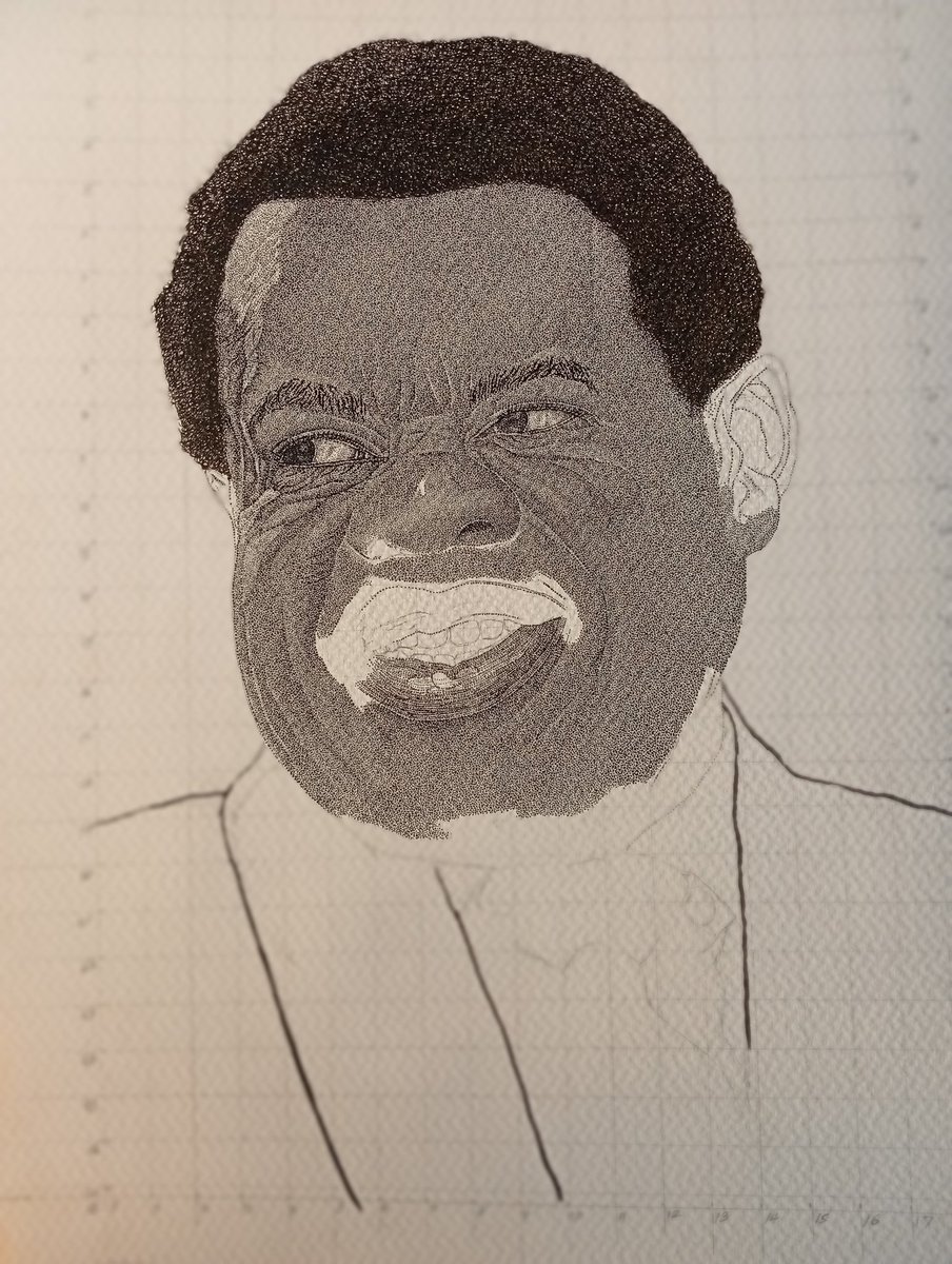 ToniArtistry's tweet photo. How it started. How it's going. 📸
Dot portrait drawing of @OkiyaOmtatah
|| The final shot might just surprise me too. 🌊
#art #Dotart #dotportrait #dotrealism #fineart #portraitdrawing Realism Fineart https://t.co/L3qNx00plP