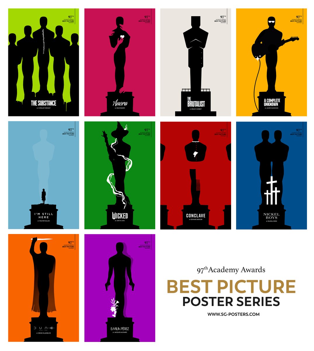 Eileen Steinbach (@sg_posters) on Twitter photo Here's my complete BEST PICTURE poster series for this year's <a href="/TheAcademy/">The Academy</a> Awards. #Oscars2025 Here's my complete BEST PICTURE poster series for this year's <a href="/TheAcademy/">The Academy</a> Awards. #Oscars2025