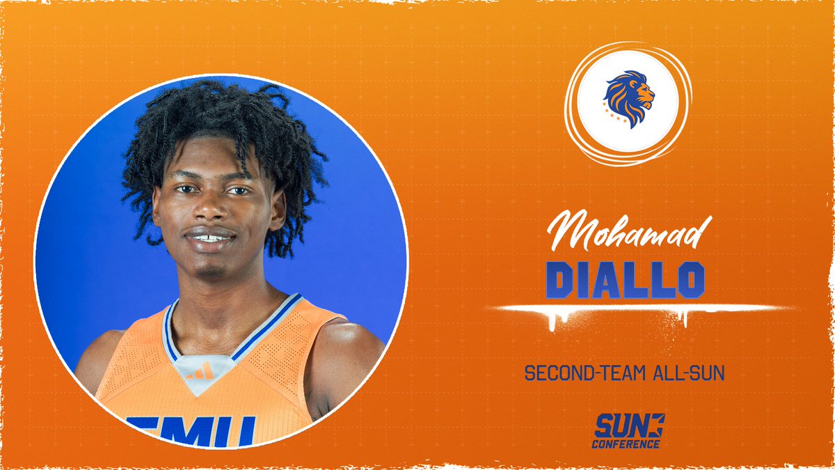 FMU Lions Athletics (@gofmulions) on Twitter photo Congrats to <a href="/FMU_MBB/">FMU Men’s Basketball</a>'s Mohamad Diallo for being named Second-Team All-<a href="/SunConference/">The Sun Conference</a>! 🦁🏀
<a href="/FLMemorialUniv/">Florida Memorial University</a>
<a href="/NAIAHoopsReport/">NAIA Hoops Report</a>
<a href="/CoachDThomas_/">Delano Thomas</a>
#fmu #BDBS #MohamadDiallo #secondteam #allconference #Georgia #itsourtime Congrats to <a href="/FMU_MBB/">FMU Men’s Basketball</a>'s Mohamad Diallo for being named Second-Team All-<a href="/SunConference/">The Sun Conference</a>! 🦁🏀
<a href="/FLMemorialUniv/">Florida Memorial University</a>
<a href="/NAIAHoopsReport/">NAIA Hoops Report</a>
<a href="/CoachDThomas_/">Delano Thomas</a>
#fmu #BDBS #MohamadDiallo #secondteam #allconference #Georgia #itsourtime