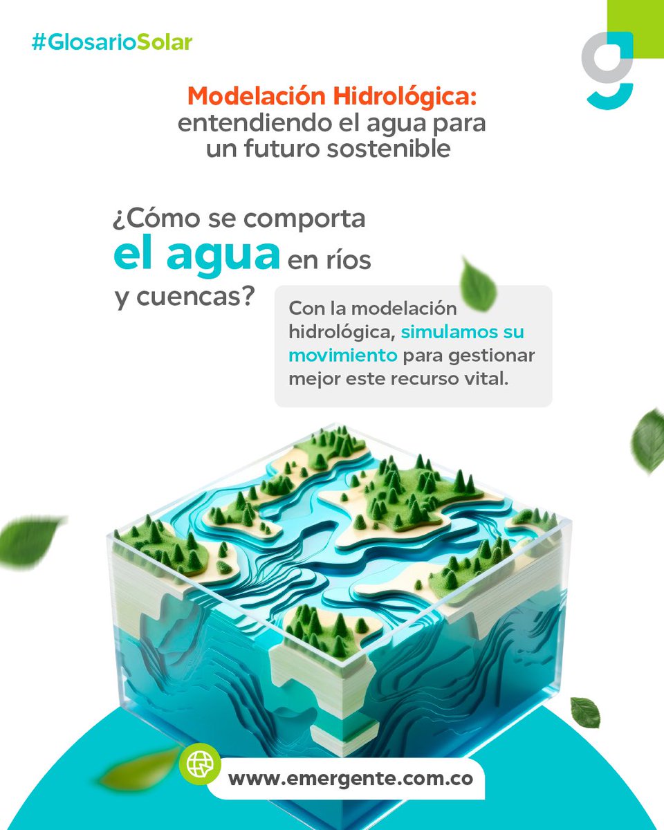 La modelación hidrológica nos permite entender el agua y su comportamiento en el territorio. En Emergente, usamos tecnología y análisis de datos para tomar mejores decisiones en sostenibilidad. 

Conoce más en el link del primer comentario.