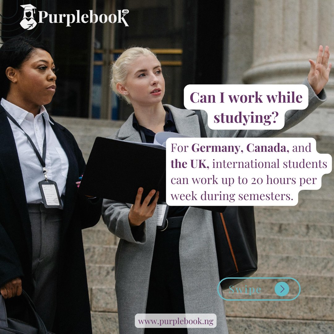 Purplebook_NG's tweet photo. Here's what you need to know if you're considering studying in Germany 🇩🇪, the UK🇬🇧, or Canada🇨🇦.

Follow for more study abroad tips and share this with a friend.

#purplebookng #studyabroadconsultants #studyingermany #studyintheuk #studyincanada #studyaboard https://t.co/KWCoLdMhAe