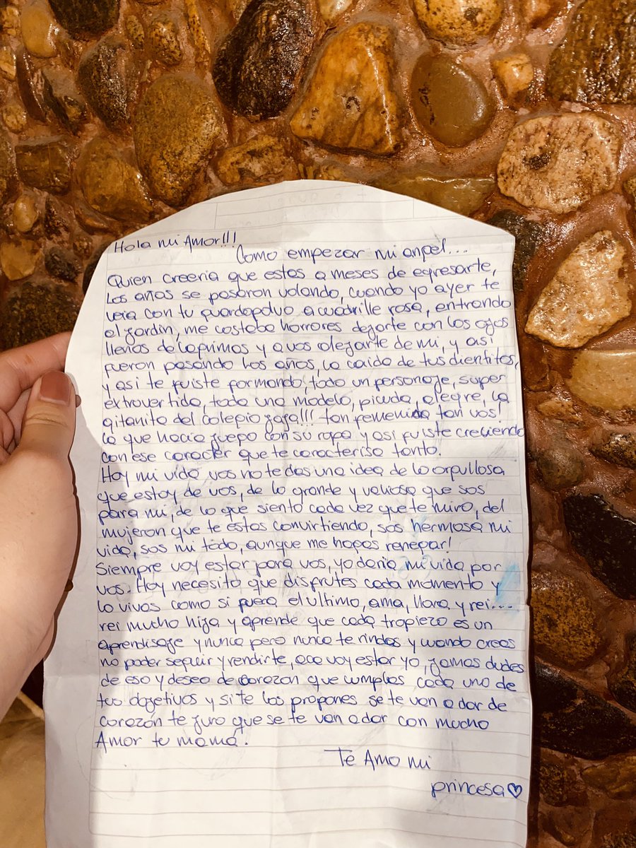 mi mama me escribio una cartita y ahora soy un mar de lagrimas 🥺