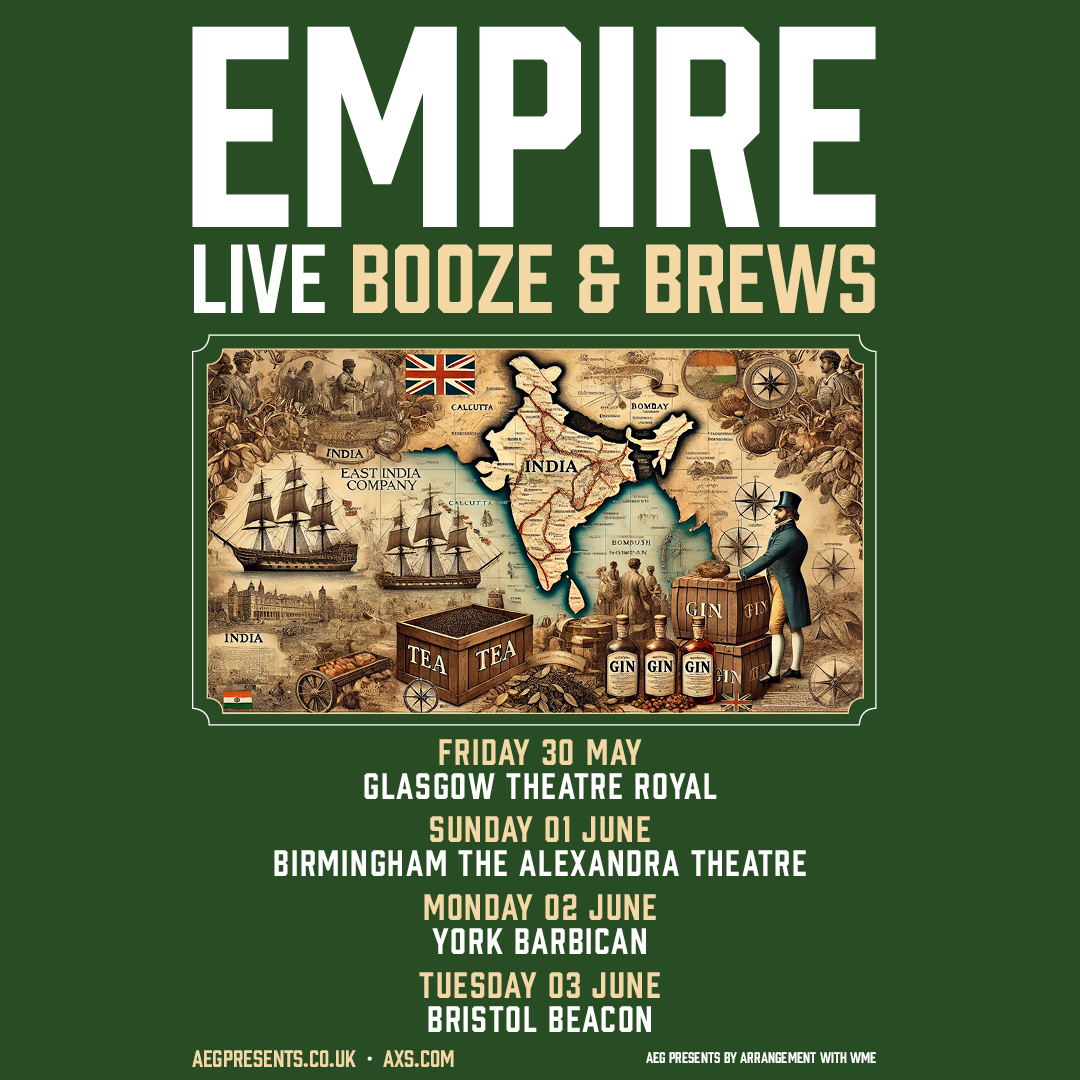 AEG Presents UK (@aeg_presents) on Twitter photo ON SALE NOW!
<a href="/EmpirePodUK/">Empire Podcast</a> with <a href="/DalrympleWill/">William Dalrymple</a> & <a href="/tweeter_anita/">anita anand</a> | Booze & Brews UK Tour | May - June 2025
Tickets On Sale Now: aegp.uk/EmpireLive2025 ON SALE NOW!
<a href="/EmpirePodUK/">Empire Podcast</a> with <a href="/DalrympleWill/">William Dalrymple</a> & <a href="/tweeter_anita/">anita anand</a> | Booze & Brews UK Tour | May - June 2025
Tickets On Sale Now: aegp.uk/EmpireLive2025