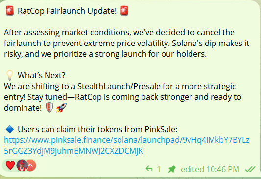 Rat Cop🐭 | Solana memecoin tweet media