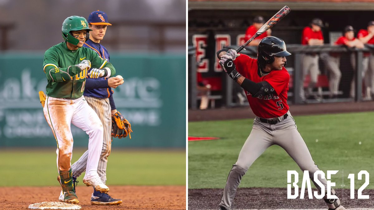 Top 5 Big 12 Hitters by WAR (Through Feb. 24):

1. Tyriq Kemp, Baylor - 0.827
2. Brady Ballinger, Kansas - 0.706
3. TJ Pompey, Texas Tech - 0.642
4. Seth Dardar, Kansas St. - 0.642
5. Dariel Osoria, Kansas - 0.628

#Big12BB