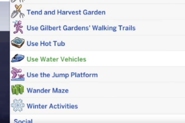 onlyabidoang's tweet photo. The new sims 4 update includes a bunch of new club activities including "use water vehicles" and I ended up with the most chaotic club gathering ever https://t.co/foXza1FoMo