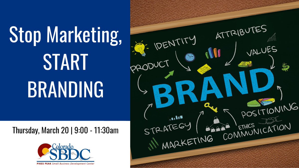🚀 Stop Wasting Marketing Dollars – Build a Brand That Sells! 🎯
📅 Thursday, March, 20th
📍 Pikes Peak Small Business Development Center
🔗 Register now: loom.ly/reE-YDA

💡 Stop throwing money at marketing—start investing in your brand!