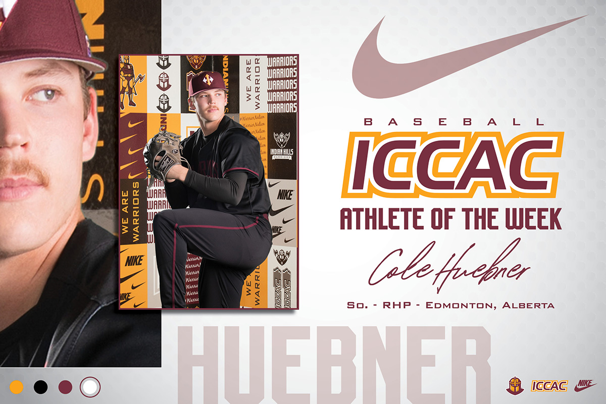 Cole Huebner tossed five shutout innings to lead <a href="/IHCCBaseball/">Indian Hills Baseball</a> to a victory in Tennessee ⚡️

Huebner is your <a href="/ICCACSports/">ICCAC Sports</a> Pitcher of the Week for the third time in his career.

🗞️indianhillsathletics.com/sports/bsb/202…