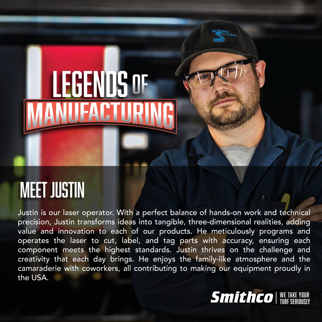 MEET JUSTIN 💪

Justin is our laser operator. With a perfect balance of hands-on work and technical precision, he transforms ideas into tangible, three-dimensional realities, adding value and innovation to each of our products. He meticulously programs and operates the laser t...