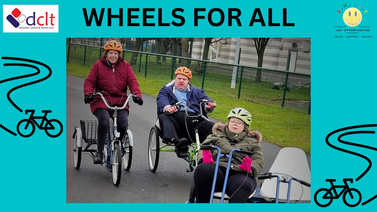 SMILE Day Opportunities Doncaster (@daydoncaster) on Twitter photo #Thorne Road #SMILE which is located in the Town Moor area of Doncaster, have restarted their weekly 'Wheels for All' sessions <a href="/DoncasterDCLT/">Doncaster DCLT</a>.
It is a great way of keeping fit and healthy, while enjoying being outdoors with our friends.
<a href="/DoncasterDamian/">Damian Allen</a>
<a href="/DoncasterMoving/">GetDoncasterMoving</a>
<a href="/smizz/">sarah smith smizz ✏️✏️✏️ スミッツ</a> #Thorne Road #SMILE which is located in the Town Moor area of Doncaster, have restarted their weekly 'Wheels for All' sessions <a href="/DoncasterDCLT/">Doncaster DCLT</a>.
It is a great way of keeping fit and healthy, while enjoying being outdoors with our friends.
<a href="/DoncasterDamian/">Damian Allen</a>
<a href="/DoncasterMoving/">GetDoncasterMoving</a>
<a href="/smizz/">sarah smith smizz ✏️✏️✏️ スミッツ</a>