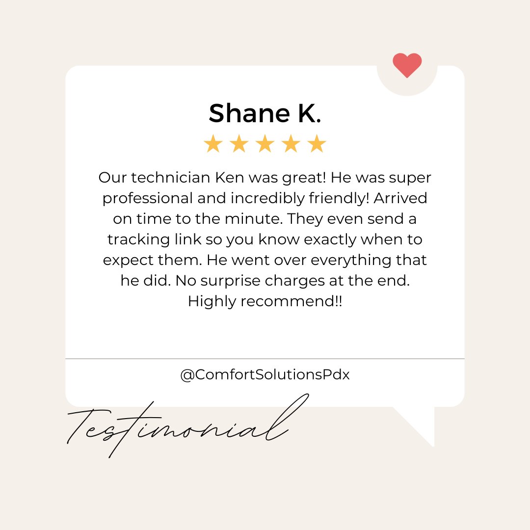 ComfortSolutio4's tweet photo. Our satisfied customers love to share their experiences about our top-notch HVAC services. See what they have to say! 💬🌟 #HappyClients https://t.co/QLYisfmrJZ