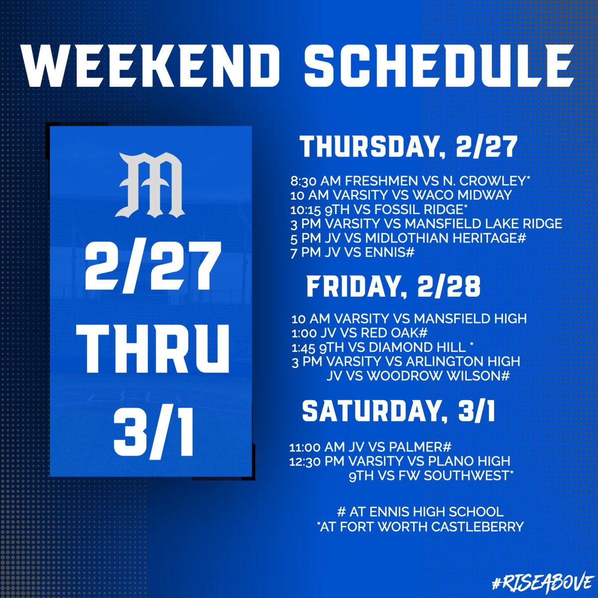 There is a LOT going on in the Panther Baseball Program this week. Be sure and get out to a game and support these young men. You have plenty of opportunities! #RISEAbove