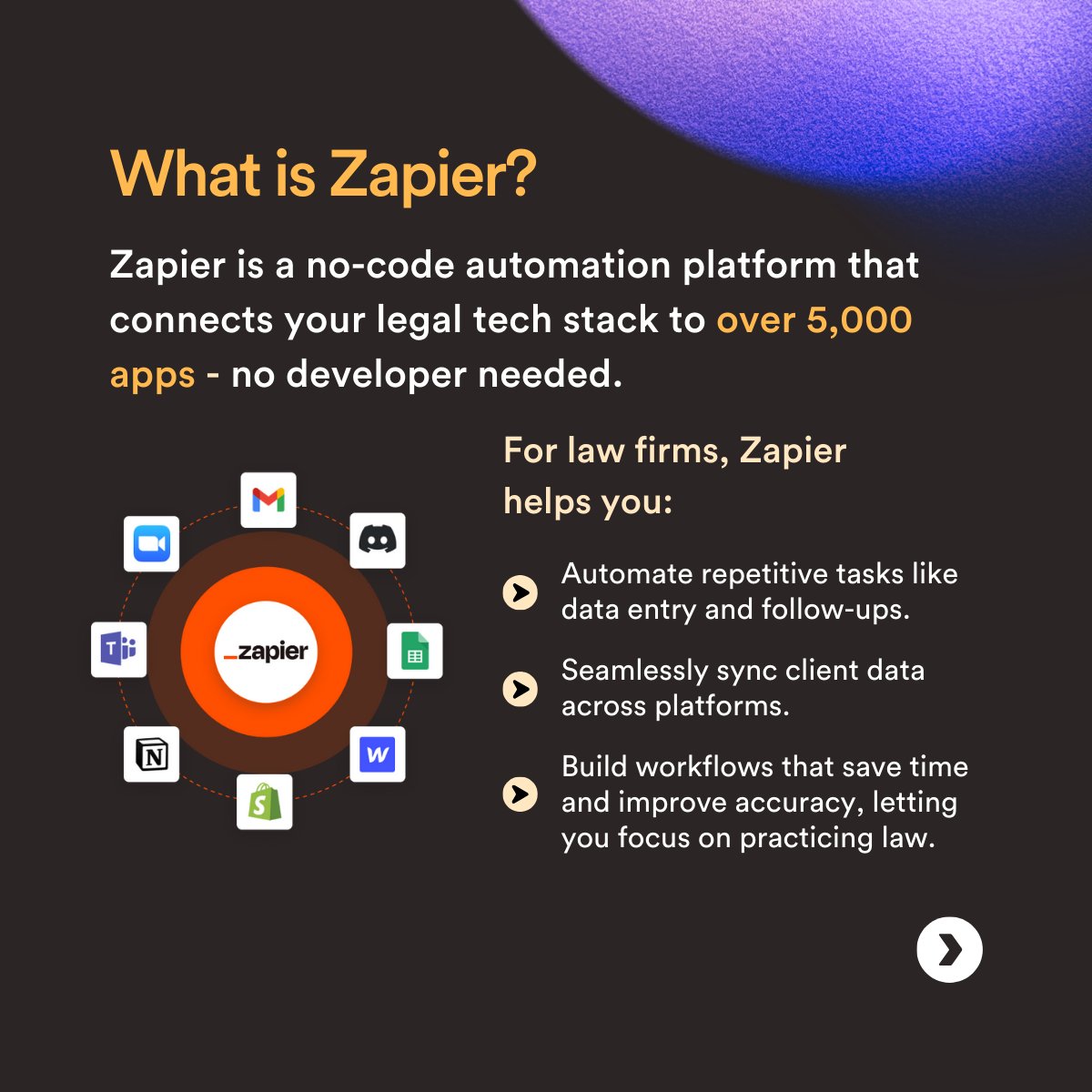 Gavel_io's tweet image. The Gavel x Zapier integration connects your workflows to over 5,000 apps—turning your automation dreams into reality. Whether it’s syncing data, automating tasks, or creating multi-step workflows, this is the upgrade your practice has been waiting for.

#ZapierIntegration