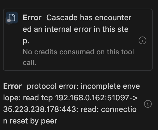 zeljkoprsa's tweet photo. @windsurf_ai started a new chat, using 3.7 with thinking and it looked like we were back. used the same elaborate prompt and it picked up on previous work.. but then https://t.co/ESRfWPVaO9