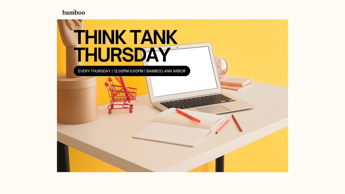 Join us for a new recurring coworking collaborative event at Bamboo Ann Arbor!
Being a solo entrepreneur is a long journey. Having some people to work alongside can help with accountability and creativity! 

bamboocowork.com/events-at-bamb…