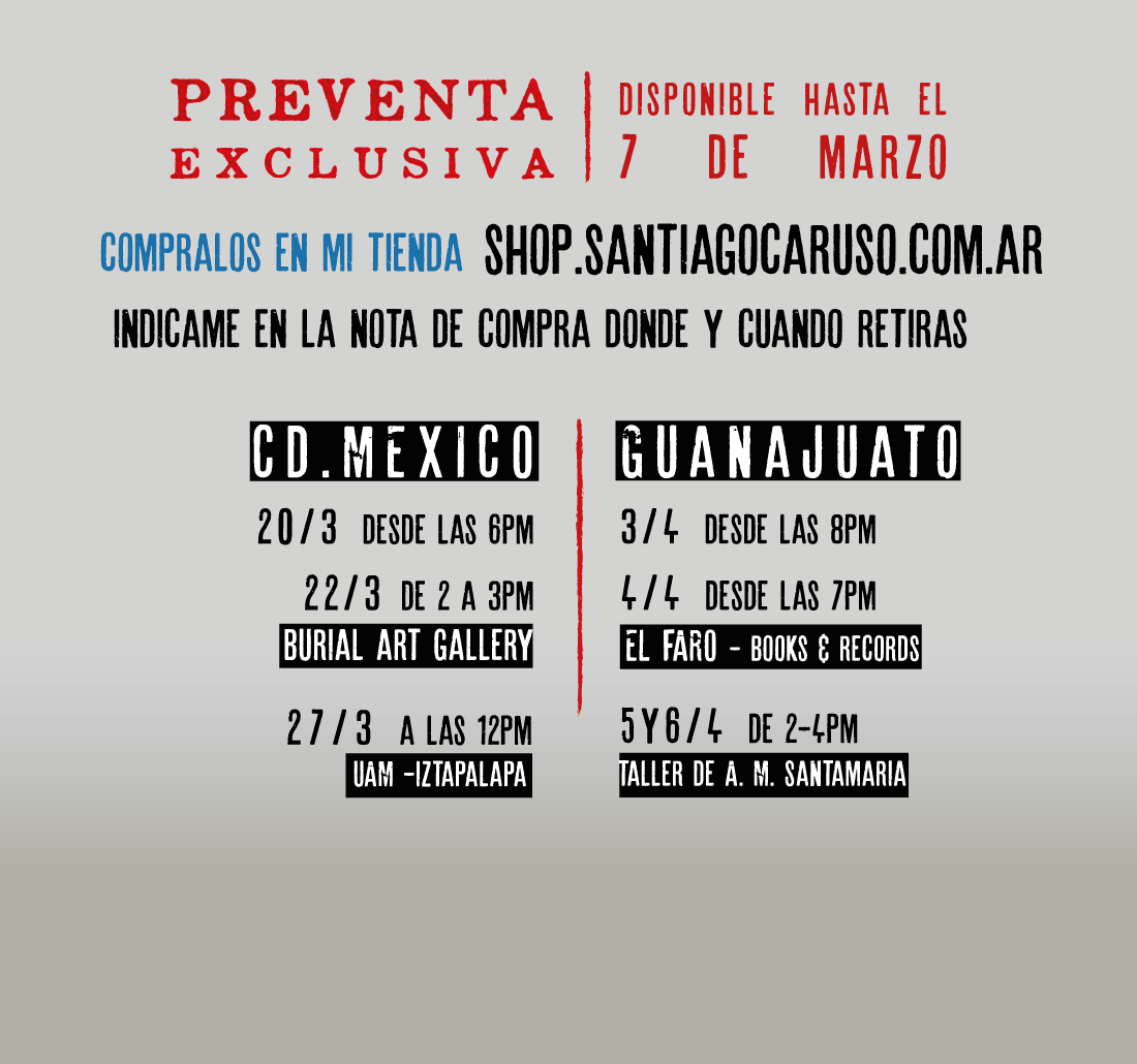 Si quieres mis libros con dibujos, pintura y firma personalizada: VOY A MEXICO en marzo.
Cómpralos por mi tienda digital e indicame si retiras en CDMX o #Guanajuato.
👉 shop.santiagocaruso.com.ar
hasta el 7 DE MARZO

#santiagocaruso #libros #ilustracion