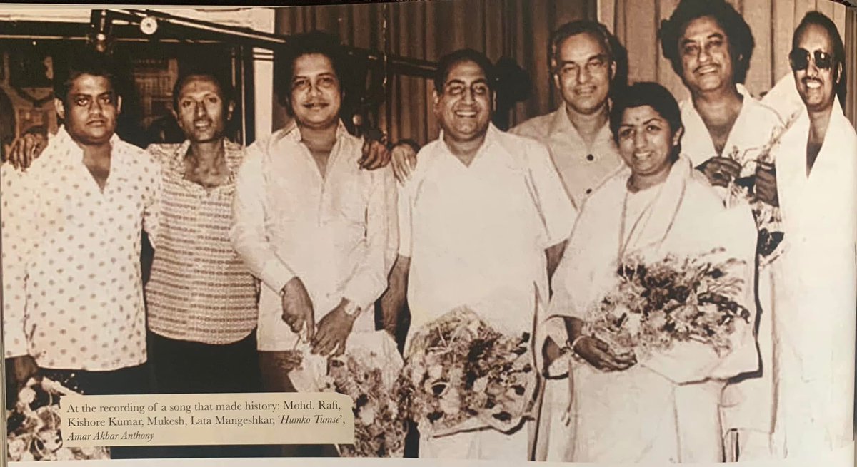 ashoksingh68's tweet image. Celebratingbirth anniversary  of #ManmohanDesai For the first and only time, Indian legendary singers, #Mukesh #MohammadRafi #kishorekumar and #LataMangeshkar were brought together to record a song in #AmarAkbarAnthony #AmitabhBachchan #bollywood #indiancinema
