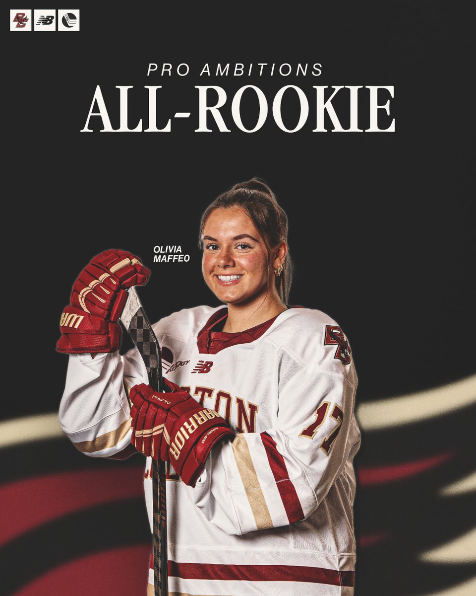 Leaving her mark at BC already!!

Olivia Maffeo was named to the Pro Ambitions All-Rookie Team!