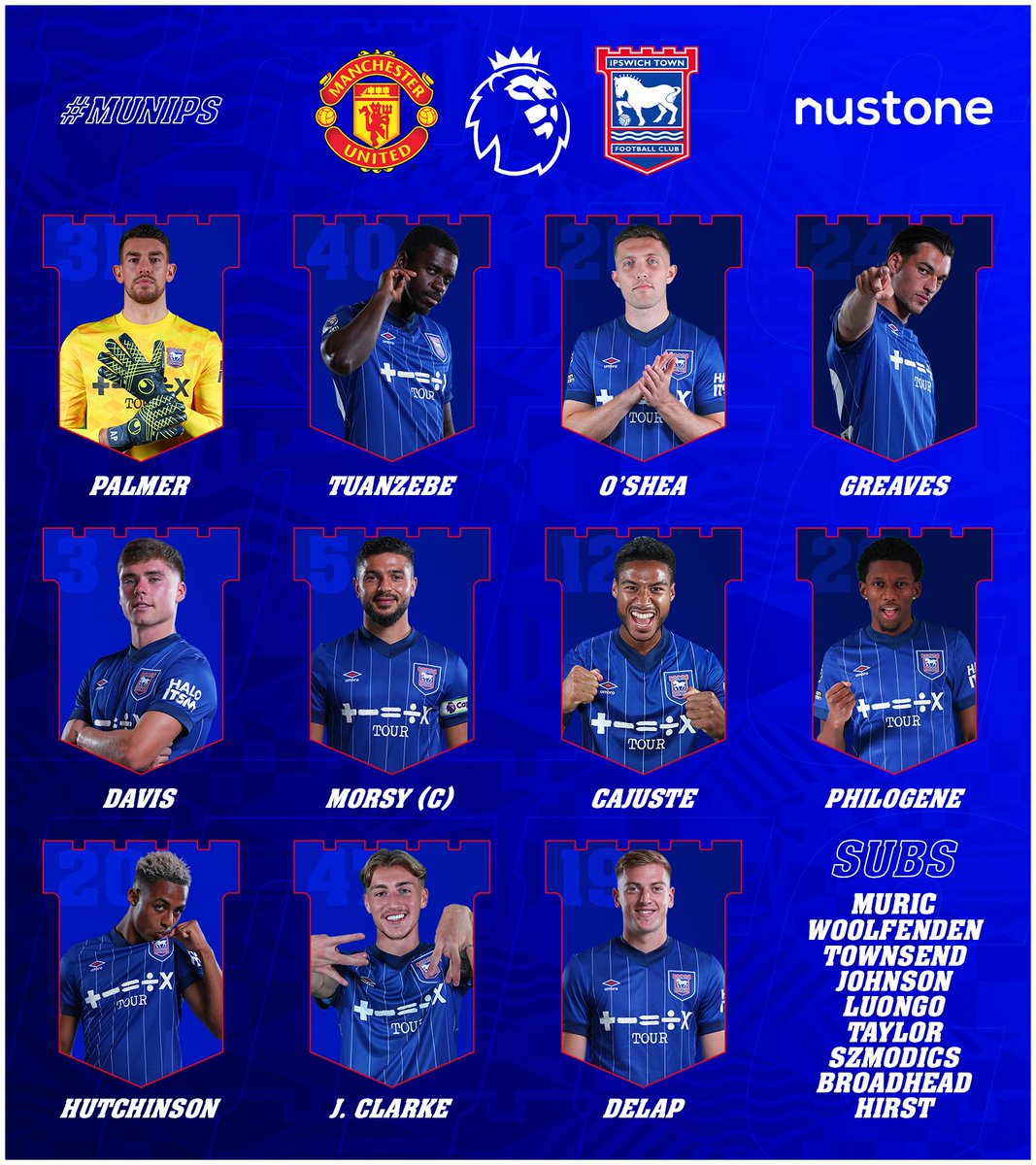 Ipswich Town (@ipswichtown) on Twitter photo Your Town to face United! π
#MUNIPS | <a href="/Nustone_UK/">Nustone</a> Your Town to face United! π
#MUNIPS | <a href="/Nustone_UK/">Nustone</a>