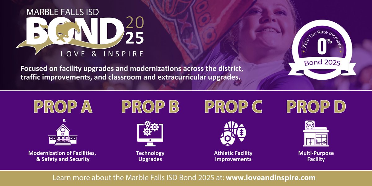 The MFISD Bond 2025 website is now live!
​
This resource is your go-to destination for everything you need to know about the proposed bond, including project details, district priorities, and how the bond could impact our schools.

Check it out here: loveandinspire.com