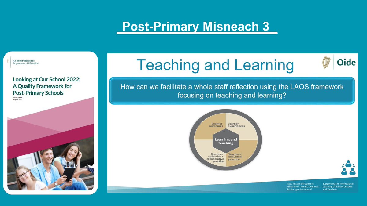 Míle buíochas to our associates, Dr Maree O’Rourke and Paul Savage for facilitating enriching discussions at 'LAOS: A Practical Approach’ this afternoon on PP Misneach 3.

<a href="/NAPD_IE/">NAPD</a>

<a href="/CeistTrust/">CEIST</a>

<a href="/lecheiletrust1/">Le Chéile Schools Trust</a>