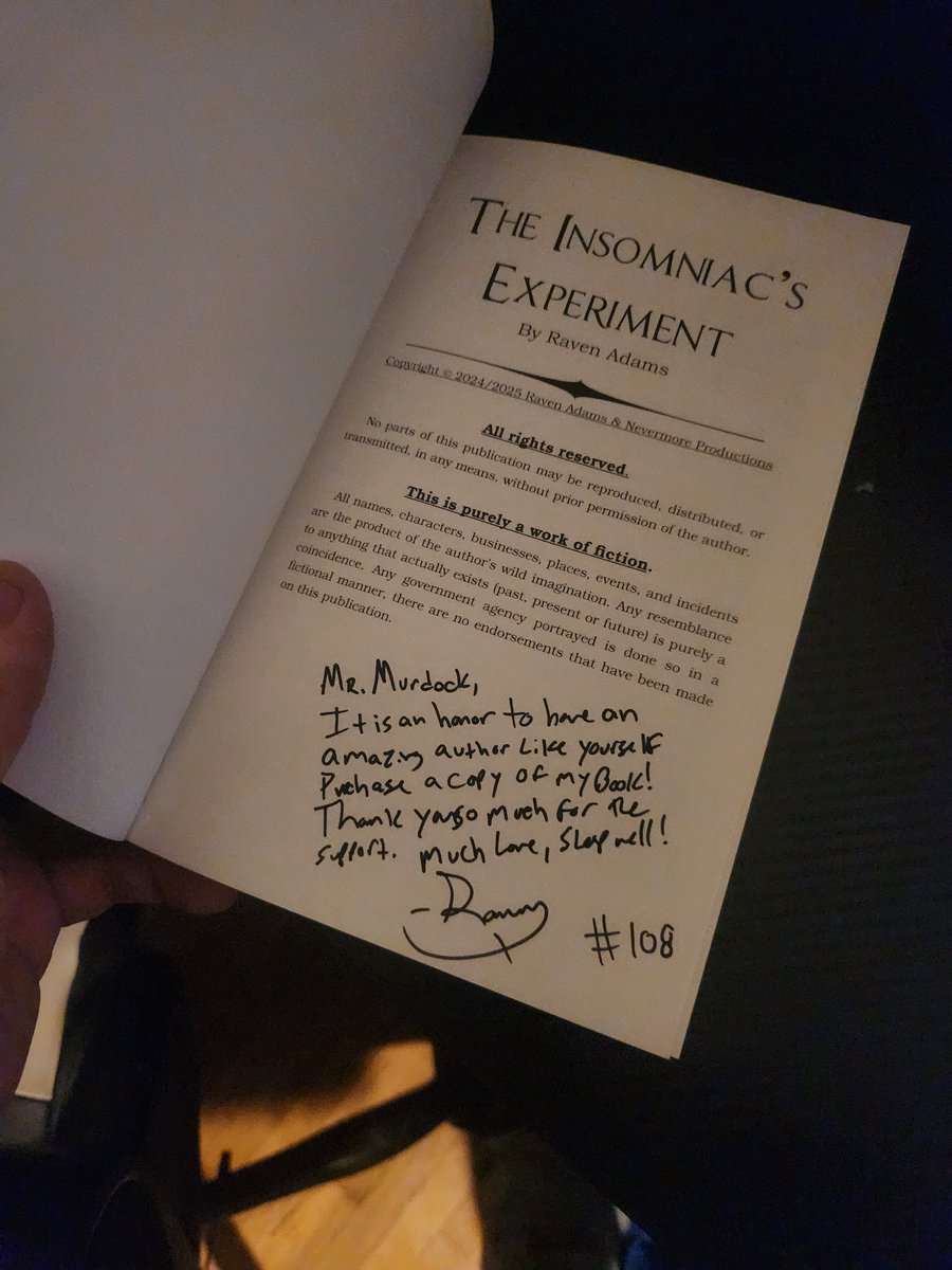 Can't wait to dive into The Insomniac's Experiment by <a href="/RavensDreamYT/">As The Raven Dreams🌕✨</a>!