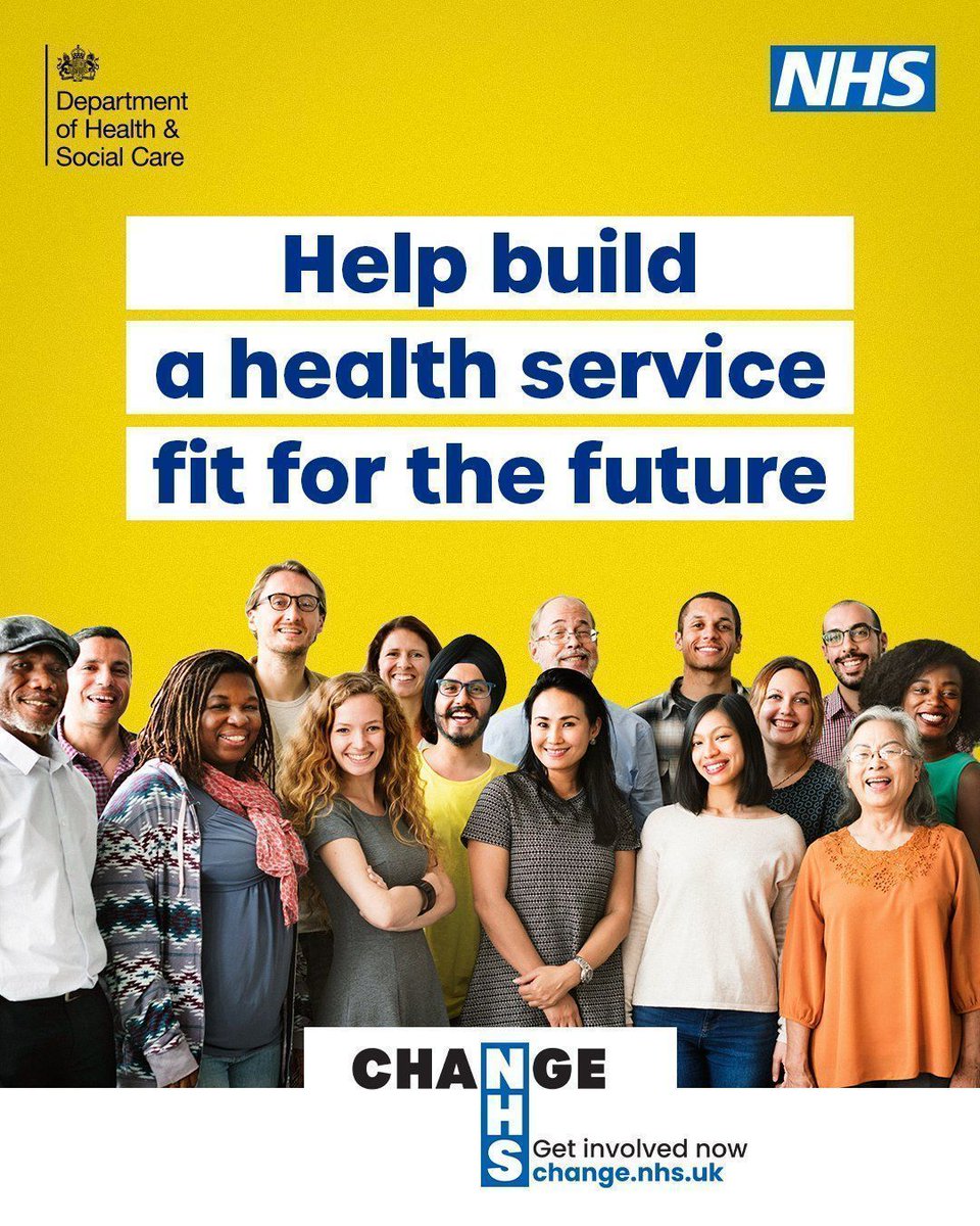 Have your say and share the ideas you have for change.

Help us shape the future of the NHS. ➡️ change.nhs.uk