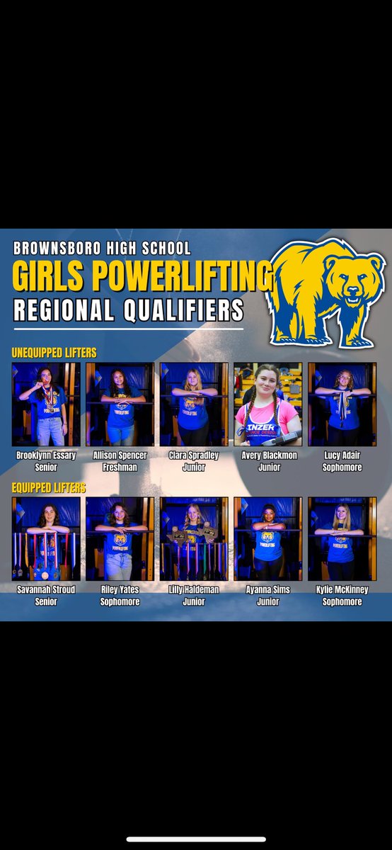Good luck to our Regional Girl Powerlifters! 💪🏻 🏋️ 🏆