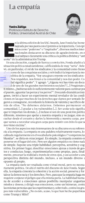 Comparto mi columna de esta semana en <a href="/LT/">Lance Turner</a> dedicada a la empatía