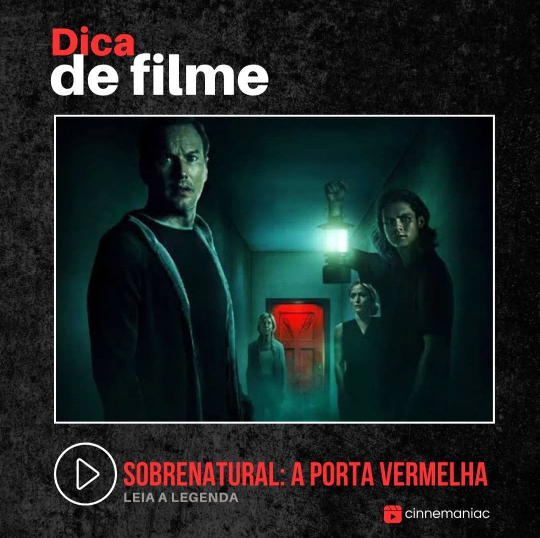 cinnemaniac's tweet photo. 🔴 04 - Sobrenatural: A Porta Vermelha (2023) ⭐⭐⭐
(Postado originalmente em 11/01/25)
Eu gosto muito dessa saga. Amo filmes de terror!
Streaming: Prime Vídeo
#DicaDeFilme #Sobrenatural #AUltimaPorta #Terror #365Filmes #Filme #Filmes #Cinemaniac https://t.co/7sHW3VaQKU