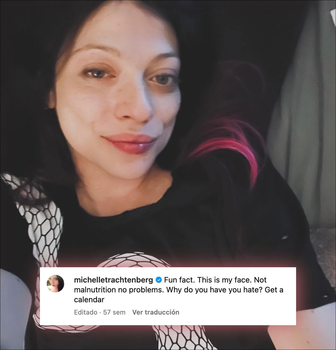La muerte de Michelle Trachtenberg es dura, pero más aun si pensamos en la cantidad de comentarios crueles y horribles sobre su apariencia física que ha tenido que leer en los últimos años. No aprendemos. Más humanidad, por favor. Nos hundimos :( “¿Por qué tenéis que odiar?”