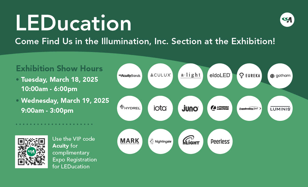 Acuity Brands is excited to attend LEDucation next month in New York City on March 18th &amp; 19th! 

okt.to/jM23v4