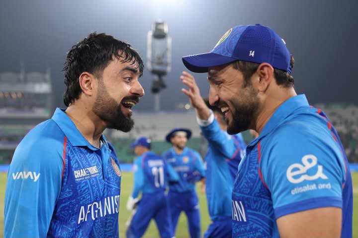 Mirwais Ashraf (@mirwaisashraf16) on Twitter photo الحمدلله
What a terrific all-round effort by AfghanAtalan to beat England and register an incredible victory in the ICC Champions Trophy 2025. <a href="/IZadran18/">Ibrahim Zadran</a> and <a href="/AzmatOmarzay/">Azmatullah Omarzai</a> Omarzai were standouts throughout the game and managed to get us home. Credit goes to the entire team for الحمدلله
What a terrific all-round effort by AfghanAtalan to beat England and register an incredible victory in the ICC Champions Trophy 2025. <a href="/IZadran18/">Ibrahim Zadran</a> and <a href="/AzmatOmarzay/">Azmatullah Omarzai</a> Omarzai were standouts throughout the game and managed to get us home. Credit goes to the entire team for