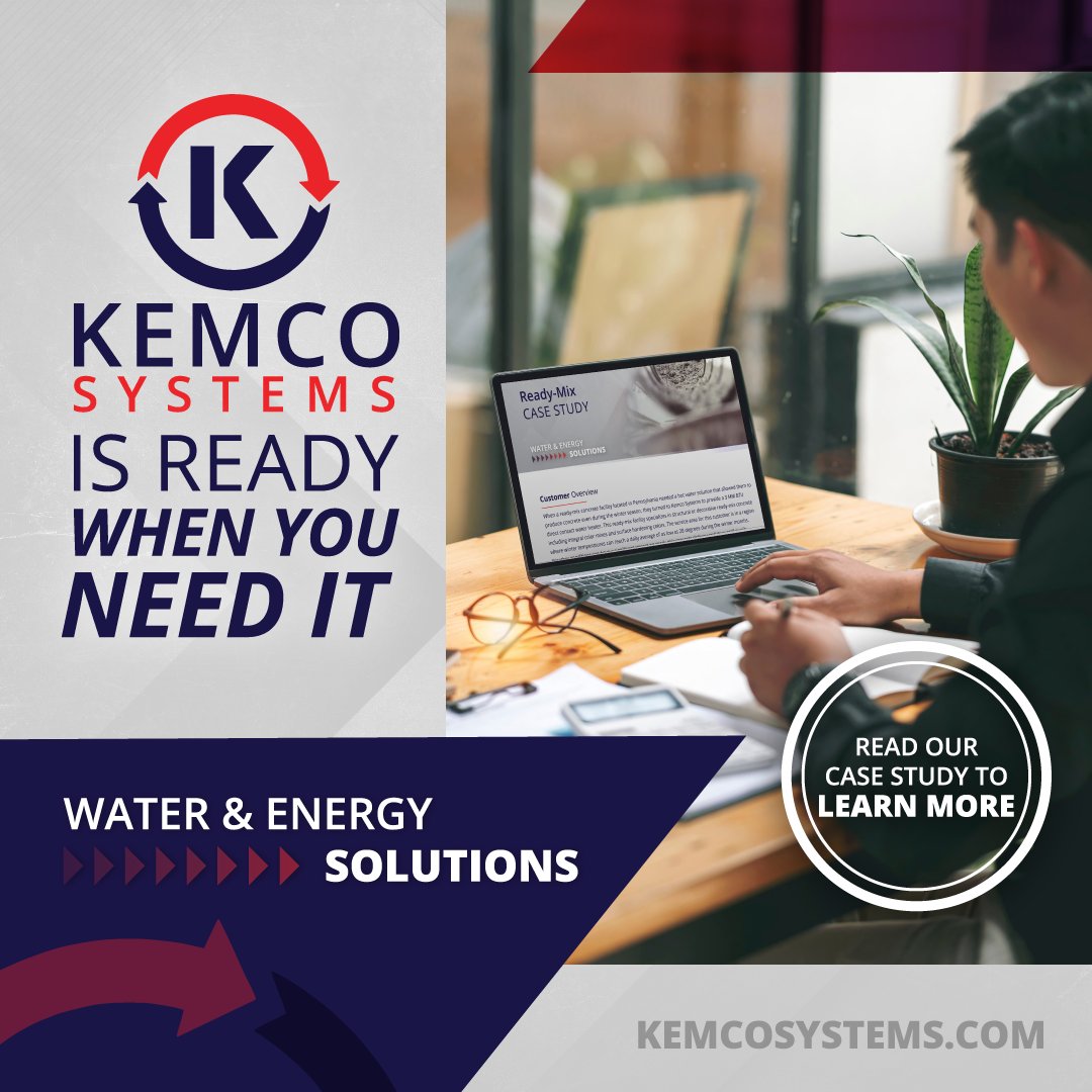 Kemco’s hot water system allowed a ready-mix concrete producer to eliminate the need to plan production around daily hot water availability.

This Kemco system is ready when you need it. Click below to read. 
 kemcosystems.com/ready-mix-case…

#KemcoSystems #CaseStudy