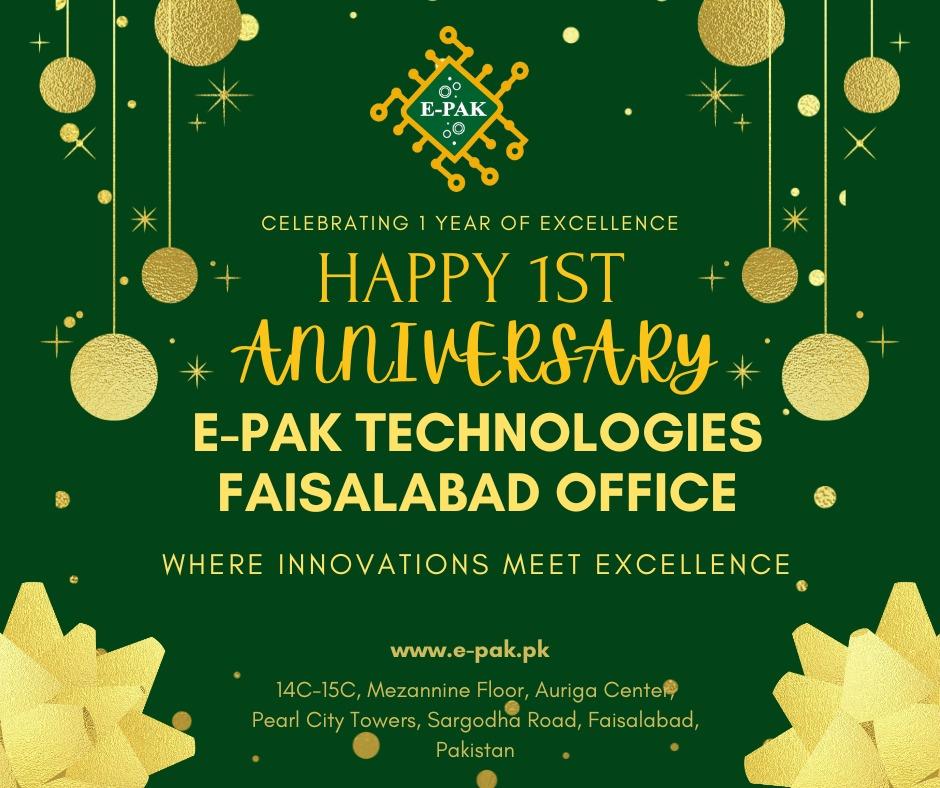 epaktech's tweet photo. Celebrating 1 Year of Excellence – Happy 1st Anniversary, E-PAK TECHNOLOGIES! 

#EPAKAnniversary #1YearOfSuccess #DigitalExcellence #Innovation #ITSolutions #BusinessGrowth #SmartTechnology #CommunityDevelopment #FutureForward https://t.co/Bo2yfMAi5p