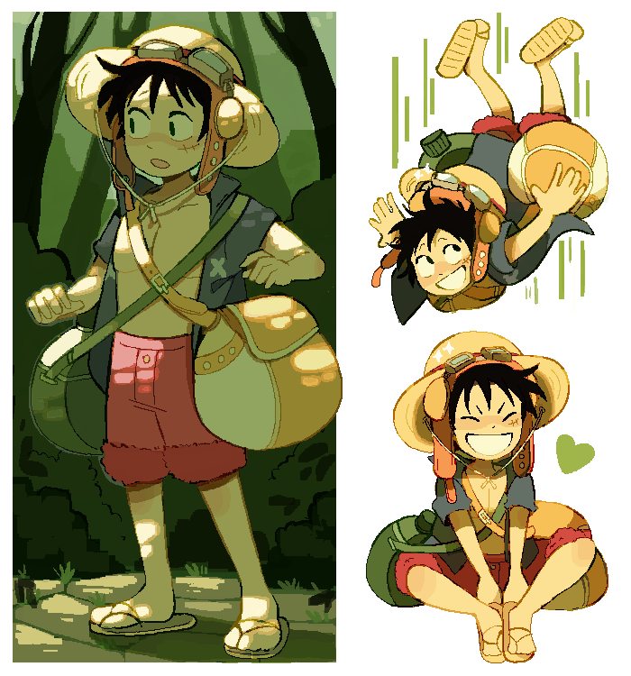 sleepy_cheeky's tweet photo. Strong World Luffy!! #ONEPIECE 
Gosh I love this outfit sm  ;-; https://t.co/ffiiIiCOt6