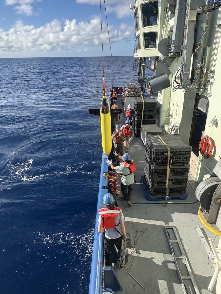 R/V Neil Armstrong (@rv_neil) on Twitter photo Our first glider recovery of the trip. Our first glider recovery of the trip.