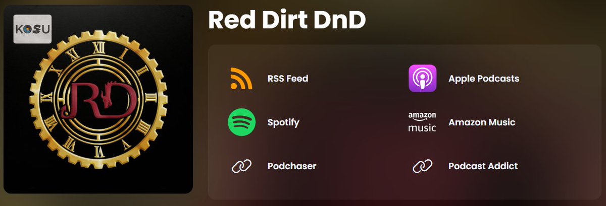 Mike in the Morning (@kosumichaelc) on Twitter photo Happy <a href="/RedDirtRPG/">Red Dirt RPG</a> Day! In ep 13, our heroes split again as they investigate the kidnapping and maiming of children in the Clockwork City. You can listen to "By Any Means Necessary" on <a href="/Spotify/">Spotify</a> open.spotify.com/episode/4dc8CM… <a href="/YouTube/">YouTube</a> youtube.com/watch?v=xNtRoA… or wherever you get #Podcasts Happy <a href="/RedDirtRPG/">Red Dirt RPG</a> Day! In ep 13, our heroes split again as they investigate the kidnapping and maiming of children in the Clockwork City. You can listen to "By Any Means Necessary" on <a href="/Spotify/">Spotify</a> open.spotify.com/episode/4dc8CM… <a href="/YouTube/">YouTube</a> youtube.com/watch?v=xNtRoA… or wherever you get #Podcasts