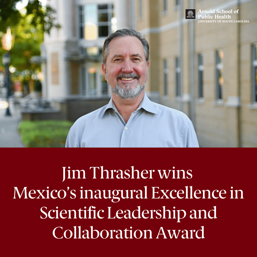 USC Arnold School of Public Health (@uscarnoldschool) on Twitter photo HPEB professor Jim Thrasher is the inaugural recipient of <a href="/inspmx/">INSP México</a>'s Excellence in Scientific Leadership and Collaboration Award for his efforts to reduce tobacco use over the past 25 years. Congratulations! 🎉🎊 ow.ly/v1Gz50V6QOV
#ArnoldSchoolExperts #ArnoldSchoolProud HPEB professor Jim Thrasher is the inaugural recipient of <a href="/inspmx/">INSP México</a>'s Excellence in Scientific Leadership and Collaboration Award for his efforts to reduce tobacco use over the past 25 years. Congratulations! 🎉🎊 ow.ly/v1Gz50V6QOV
#ArnoldSchoolExperts #ArnoldSchoolProud