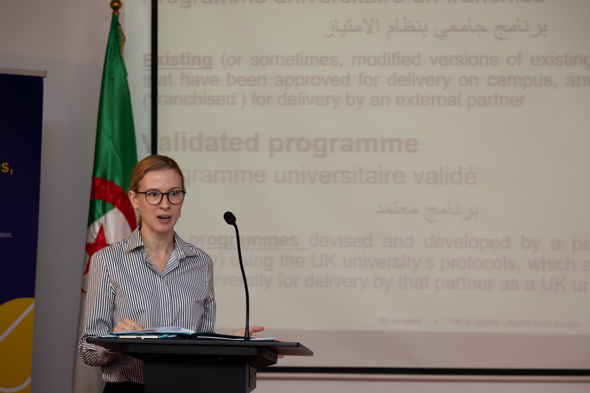 dzBritish's tweet photo. The British Council &amp; Algeria's Ministry of Higher Education gathered reps from 30 universities to launch the Transnational Education Analysis, boosting UK-Algeria collaboration. The event also celebrated the Research Connect Programme's completion. #TNE #ResearcherConnect https://t.co/SdQnPgAkII