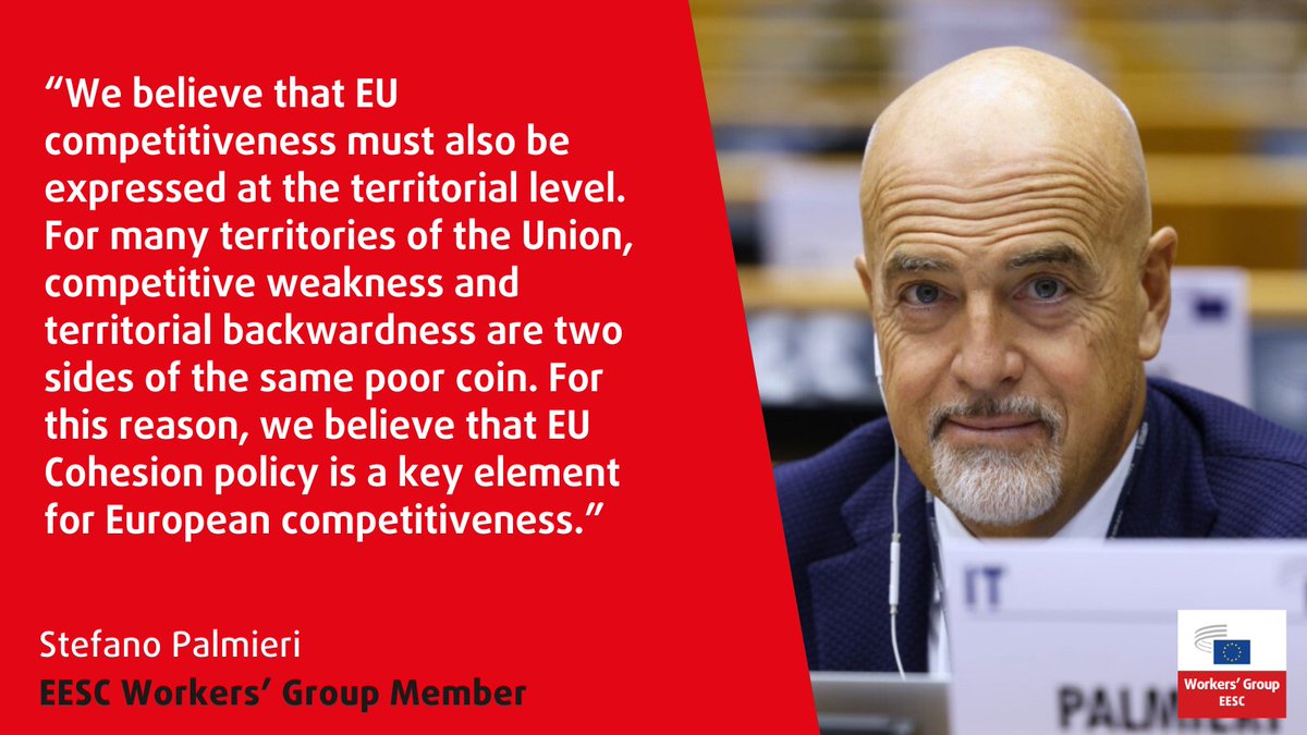 Workers' Group EESC (@workerseesc) on Twitter photo The #EESCplenary is discussing the <a href="/EESC_INT/">EESC Single Market</a> opinion on the functioning and competitiveness of the EU's Single Market by @StefanoPalmier, Matteo Carlo Borsani, and Giuseppe Guerini.
📚Read more: europa.eu/!Hv6F7b
📺Follow the debate: europa.eu/!qQ64Yc The #EESCplenary is discussing the <a href="/EESC_INT/">EESC Single Market</a> opinion on the functioning and competitiveness of the EU's Single Market by @StefanoPalmier, Matteo Carlo Borsani, and Giuseppe Guerini.
📚Read more: europa.eu/!Hv6F7b
📺Follow the debate: europa.eu/!qQ64Yc