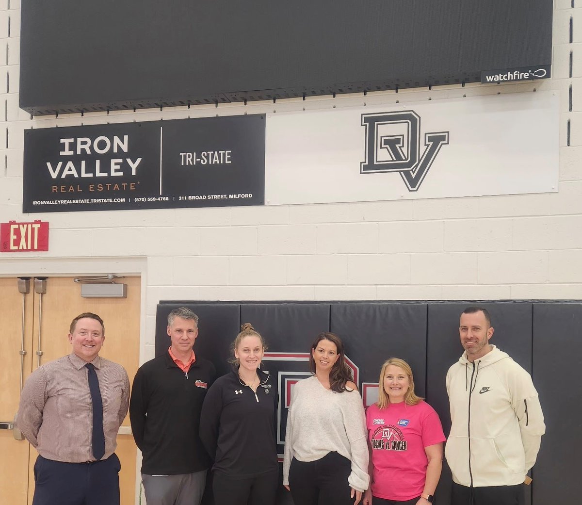 DVHS held its Coaches vs. Cancer event to benefit the American Cancer Society.  The night featured a girls and boys basketball doubleheader against Wallenpaupack as well as a host of giveaways and raffle drawings. Special thanks to the team at Iron Valley Real Estate Tri-State.