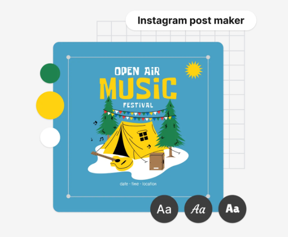 designbrandd's tweet photo. 🎨✨ Make your Instagram posts stand out! Customize fonts, colors, layouts &amp; more with us. Add gradients, shapes, and curved text in just a few clicks! 🚀 #InstagramDesign #CustomPosts #SocialMediaMagic https://t.co/EfPz547cQv