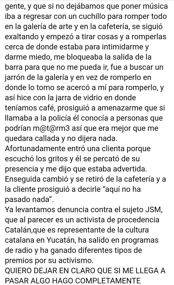 pwrettis_z's tweet photo. Se dice activista y actúa así... ❗JOAN SERRA MONTAGUT❗
al parecer ya borró su cuenta de Facebook (porq ya no aparece) y se dice activista que ha trabajado con mujeres y niños y exige "respeto" porq el es una persona que ¿lucha por mejorar este mundo? ¿seguro? https://t.co/1mPcZ2e3lp