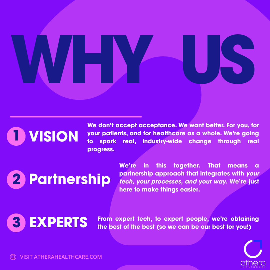 AtheraHealth's tweet image. Here&apos;s our &apos;𝐰𝐡𝐲 𝐲𝐨𝐮 𝐬𝐡𝐨𝐮𝐥𝐝 𝐜𝐡𝐨𝐨𝐬𝐞 𝐮𝐬&apos;, what&apos;s yours?✨ 

You can find more about Athera Healthcare&apos;s approach to reducing wait lists and getting better patient outcomes here: eu1.hubs.ly/H0h3RlP0

#Healthdata #Healthcare #Heathtech #AtheraHealthcare #NHS