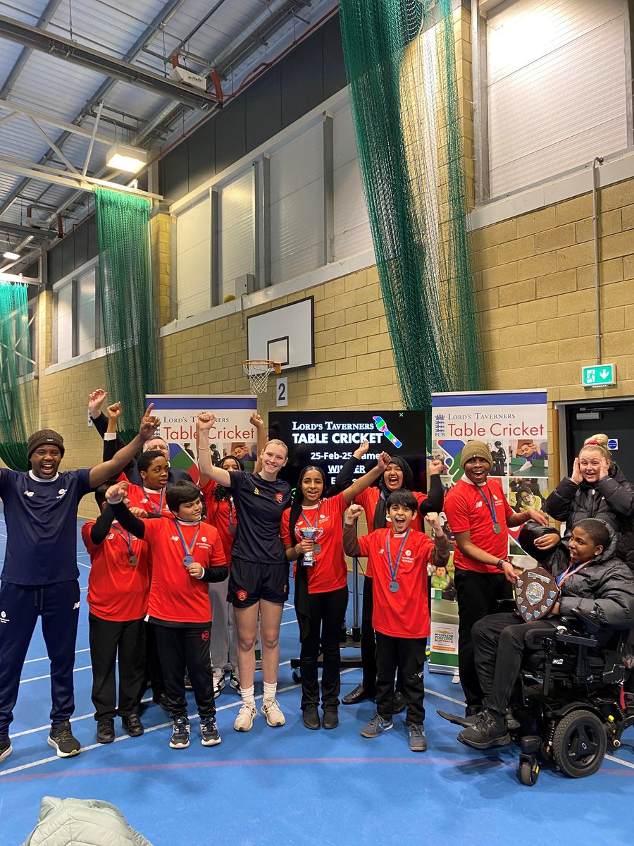Essex Cricket in the Community (@essexccb) on Twitter photo ๐๐ง๐ฎ๐ฏ๐น๐ฒย ๐๐ฟ๐ถ๐ฐ๐ธ๐ฒ๐ย ๐๐ผ๐๐ป๐๐ย ๐๐ถ๐ป๐ฎ๐น
ย
Huge congratulations to all the 7 schools involved in yesterday's <a href="/LordsTaverners/">Lord's Taverners</a> Table Cricket County Final ๐ฅณย
Congratulations to <a href="/EastleaSchool/">Eastlea Community School</a> for winning the competition and beating Columbus in an amazing Final ๐ ๐๐ง๐ฎ๐ฏ๐น๐ฒย ๐๐ฟ๐ถ๐ฐ๐ธ๐ฒ๐ย ๐๐ผ๐๐ป๐๐ย ๐๐ถ๐ป๐ฎ๐น
ย
Huge congratulations to all the 7 schools involved in yesterday's <a href="/LordsTaverners/">Lord's Taverners</a> Table Cricket County Final ๐ฅณย
Congratulations to <a href="/EastleaSchool/">Eastlea Community School</a> for winning the competition and beating Columbus in an amazing Final ๐