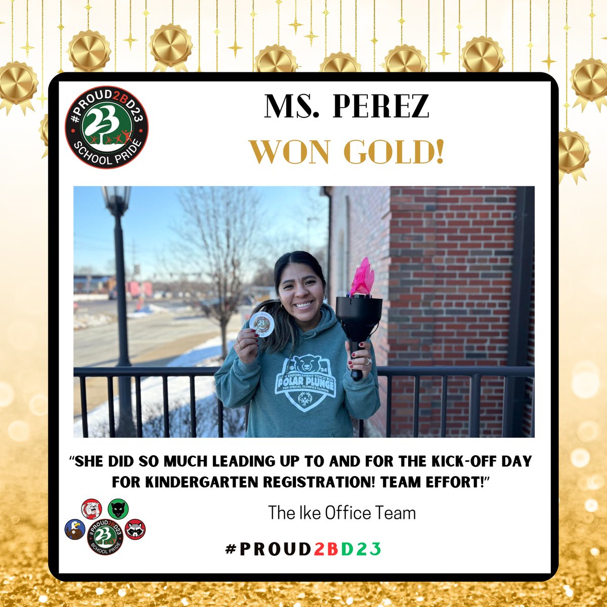 See who is winning gold and carrying the torch <a href="/PHSD23/">Prospect Hts. SD23</a>! Watch the podium for our next round of gold medal winners! #PROUD2BD23 🪙📷 <a href="/Dangelaccio/">Don Angelaccio</a>