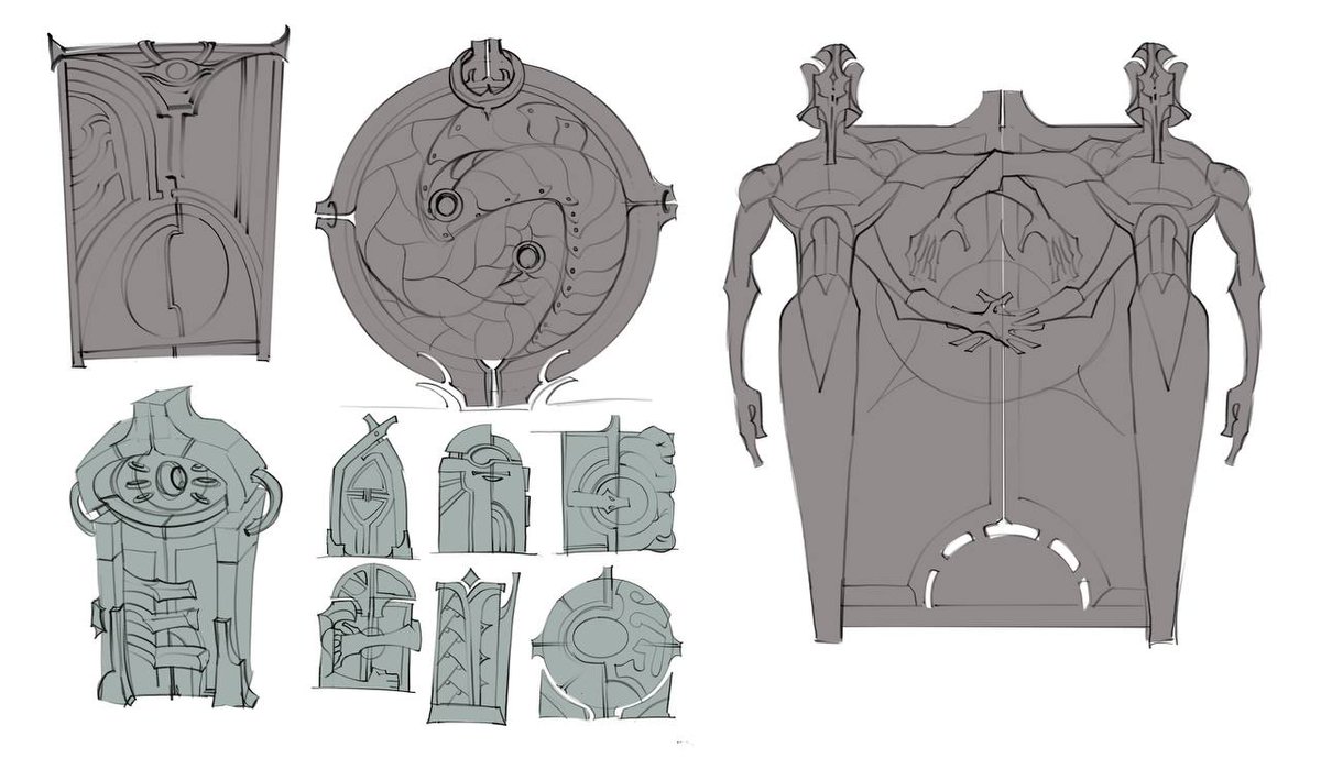 Another process sketch work from the contest. While I was doing all this, I found the best way to paint it all. It's a real buzzkill 🤩🤩🤩

#art #fantasy #concept #doors #sketch #process #commissionopen
